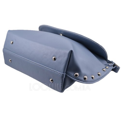 Фото Женская сумка через плечо модель 477 темно-голубая № 3