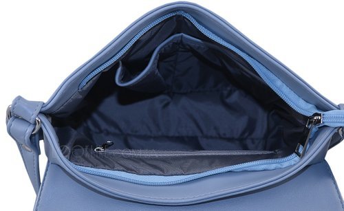 Фото Жіноча сумка через плече модель 477 темно-блакитна № 4
