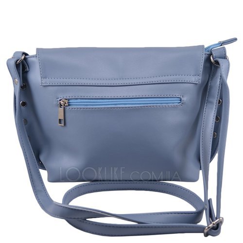 Фото Жіноча сумка через плече модель 477 темно-блакитна № 5
