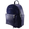 Міський рюкзак ТМ Lucherino, Замшевий з лаковим обідком, синій