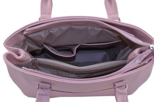 Фото Класична жіноча сумка модель 513 пудра № 5