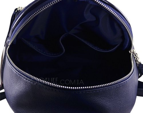 Фото Городской рюкзак ТМ Lucherino,Замшевый с лаковым ободком, синий № 4