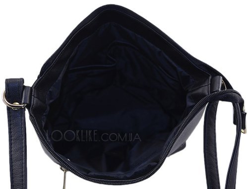 Фото Замшевая сумка модель 377 черная с золотом № 4