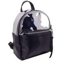Зеркальный рюкзак ТМ Lucherino, металлик с черным