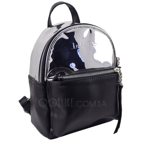 Фото Зеркальный рюкзак ТМ Lucherino, металлик с черным № 1