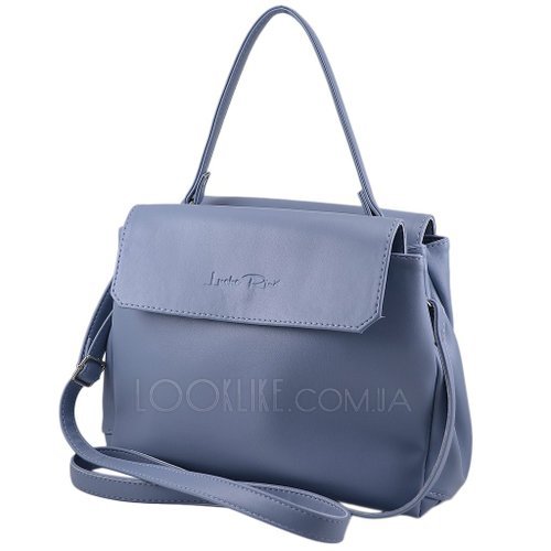 Фото Жіноча сумка на плече модель 537 темно-блакитна № 3