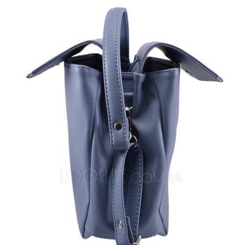 Фото Женская сумка на плечо модель 537 темно-голубая № 1