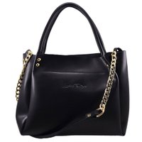 Женская сумка ТМ Lucherino Деловая, экокожа, черная