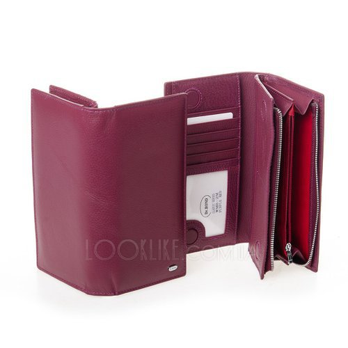 Фото Пурпуровий гаманець DR. BOND WMB-3M purple-red № 3