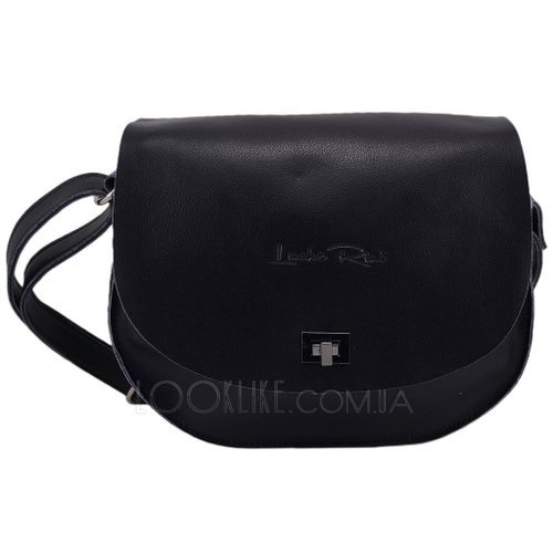 Фото Женская кожаная сумка на плечо модель 415 черная № 3