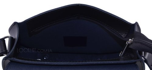 Фото Шкіряна жіноча сумка модель 551 чорна № 4