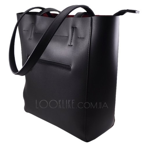 Фото Женская сумка модель 518 черная и бордо № 2