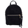 Городской рюкзак ТМ Lucherino, Замш с лаковым ободком, черный