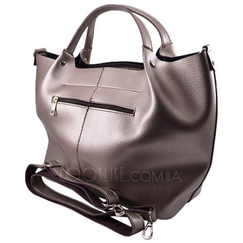 Фото Жіноча сумка модель 575 срібляста бронза № 2
