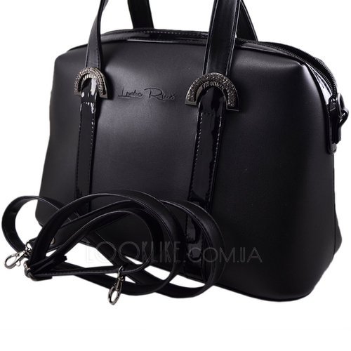 Фото Женская сумка саквояж модель 561 черная № 5