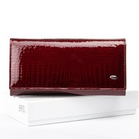 Лаковий гаманець SERGIO TORRETTI W501 date-red