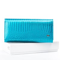 Лаковий гаманець SERGIO TORRETTI W1-V light-blue