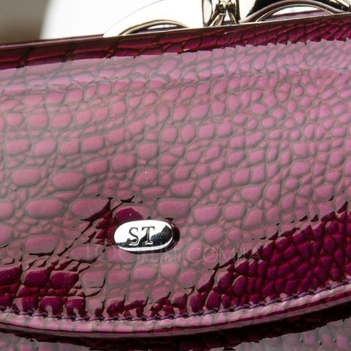 Фото Лаковий гаманець SERGIO TORRETTI WS-11 purple-red № 2