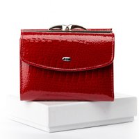 Лаковий гаманець SERGIO TORRETTI WS-11 red