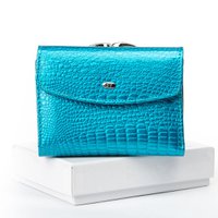 Лаковий гаманець SERGIO TORRETTI WS-11 light-blue