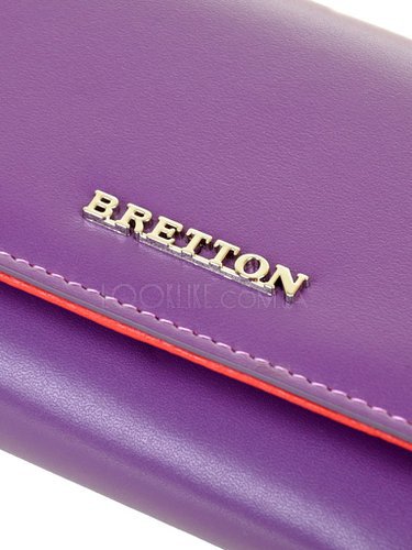 Фото Шкіряний гаманець BRETTON W5520 purple № 2