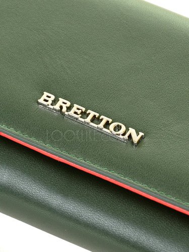 Фото Шкіряний гаманець BRETTON W5520 green № 2