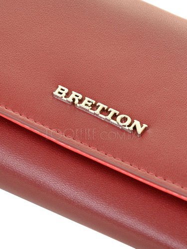 Фото Шкіряний гаманець BRETTON W5520 d-red № 2