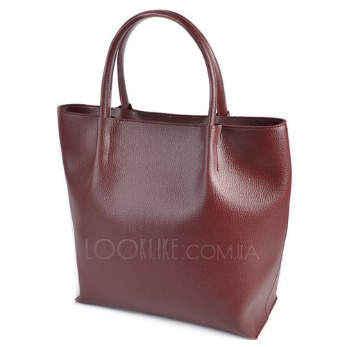 Фото Бордовая женская сумка-шоппер модель М61-38 № 1