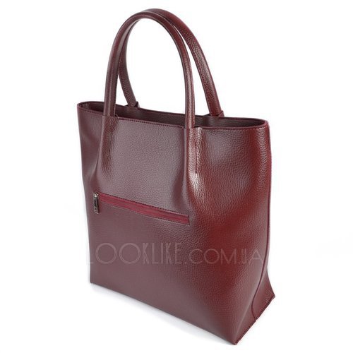 Фото Бордовая женская сумка-шоппер модель М61-38 № 2