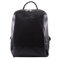 Черный городской рюкзак модель 606 велюр